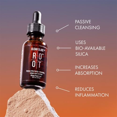 Close-up of the natural mineral formula in a glass vial