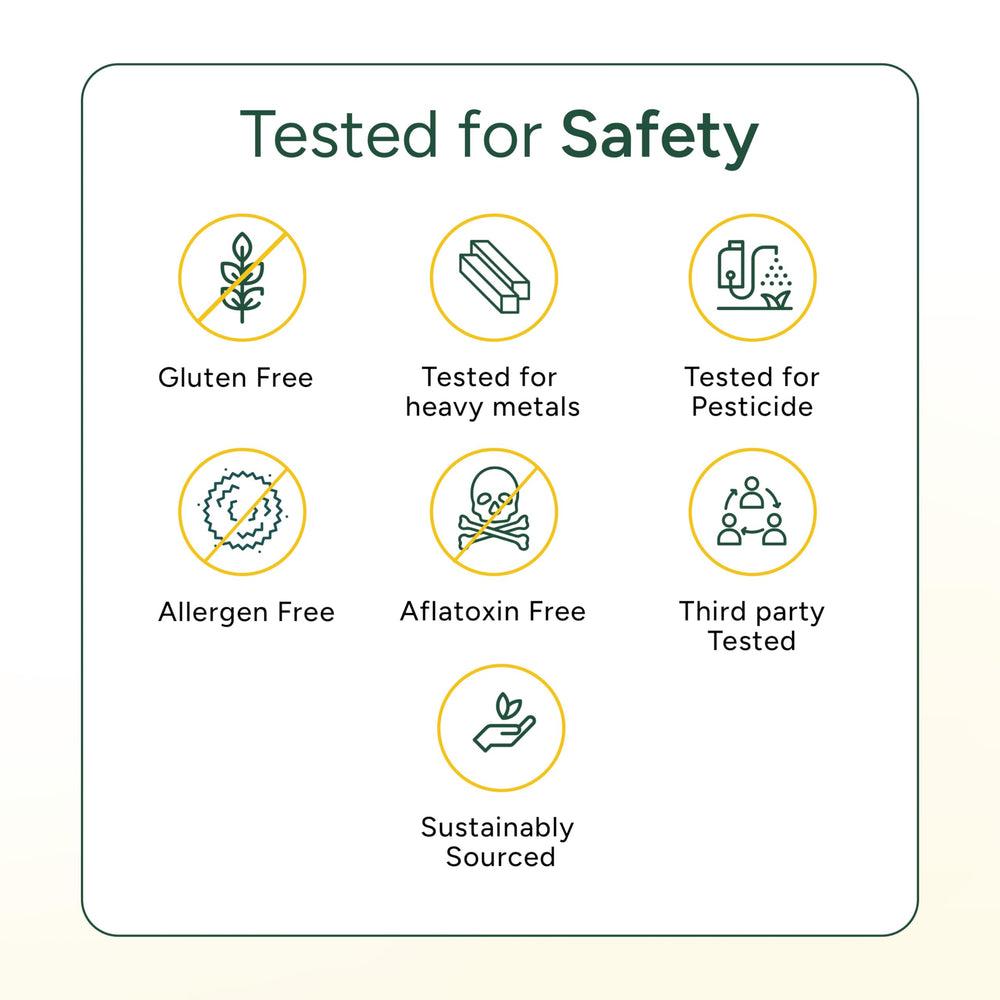Non-GMO, gluten-free and allergen-free icons on packaging