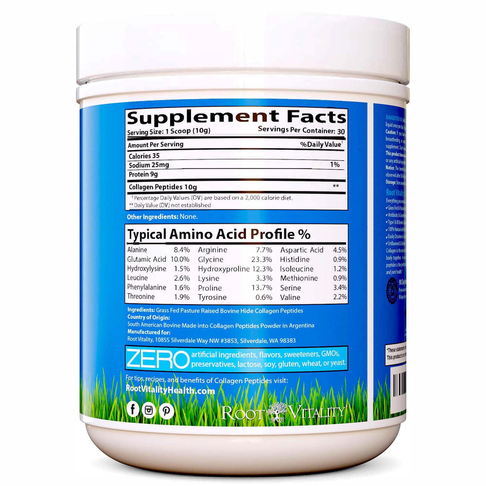 Collagen peptides used as a coffee creamer