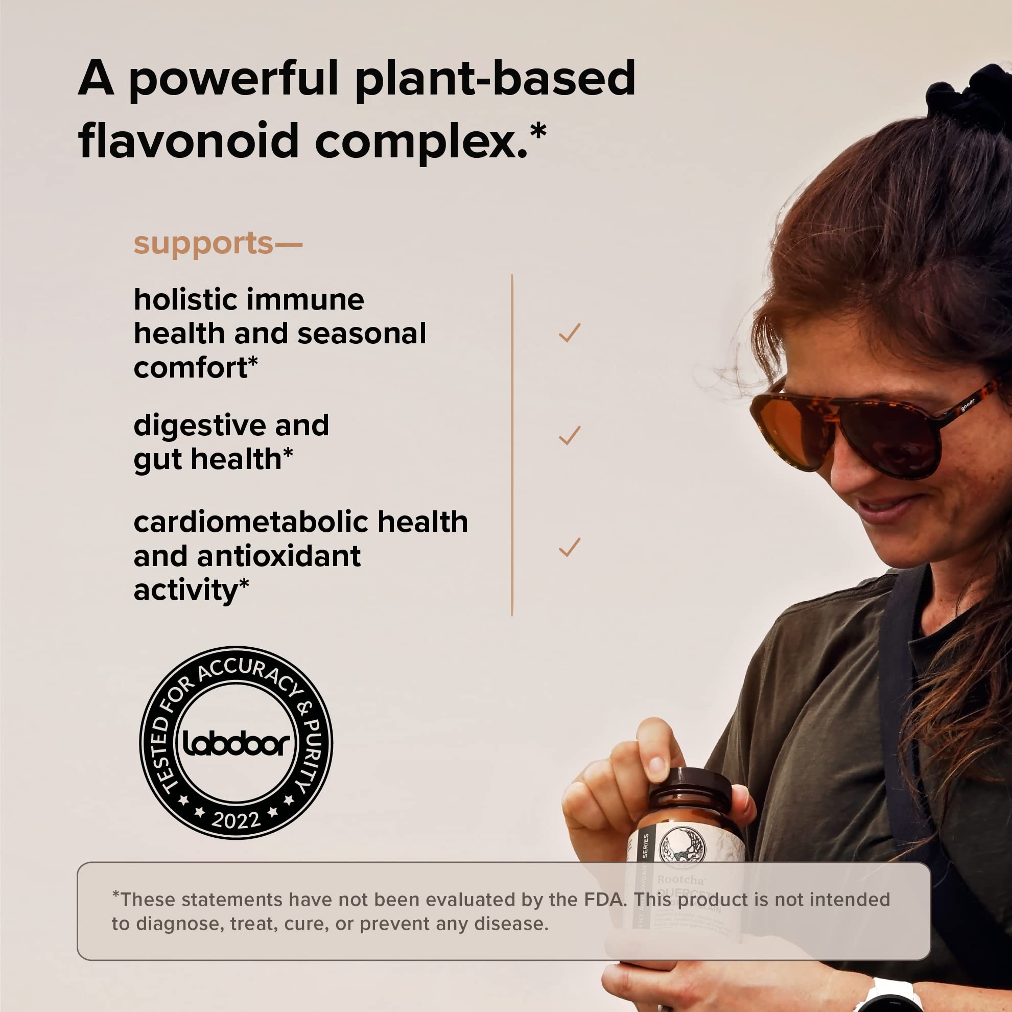 Product packaging and bottle on white background