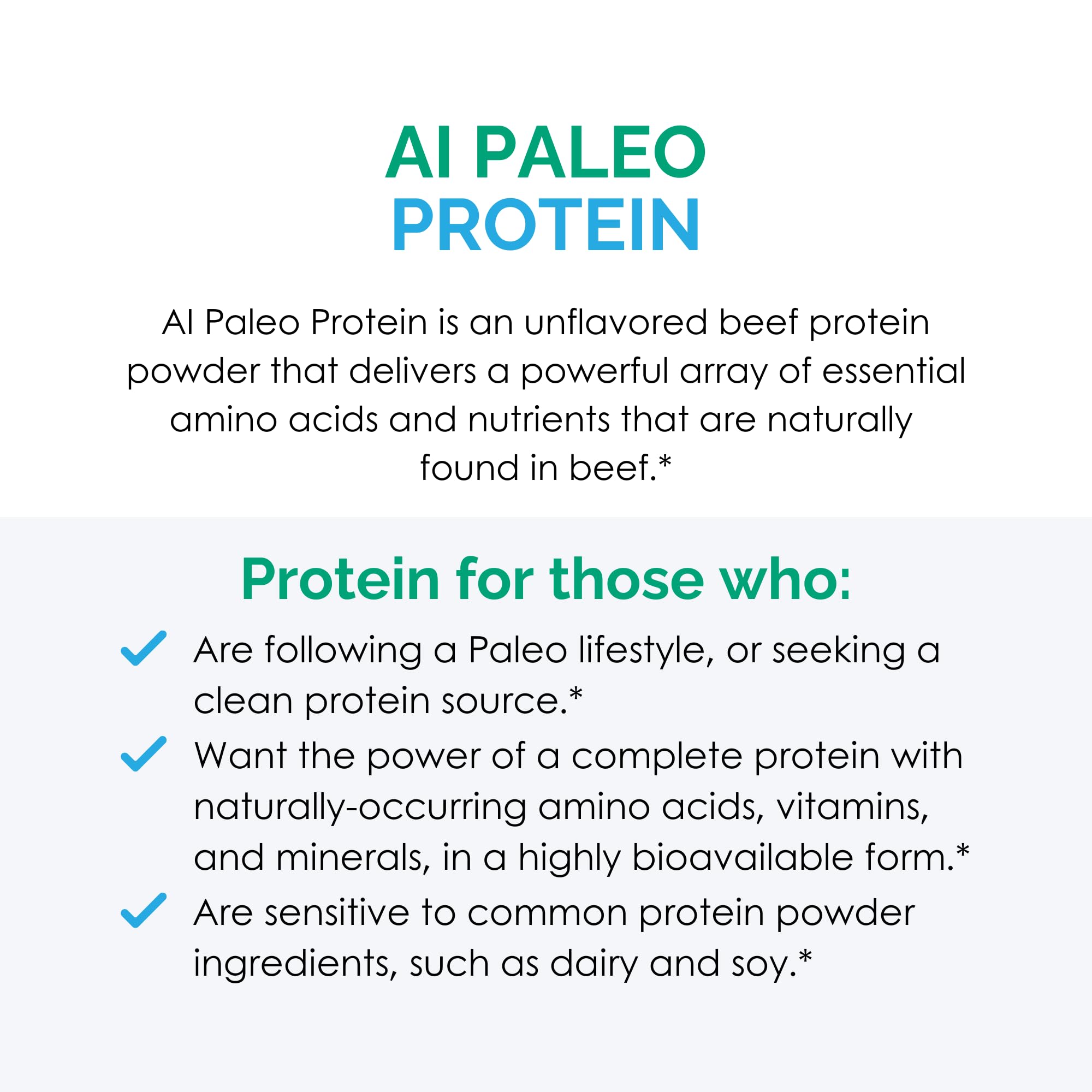 Serving suggestions AI Paleo Protein in smoothies