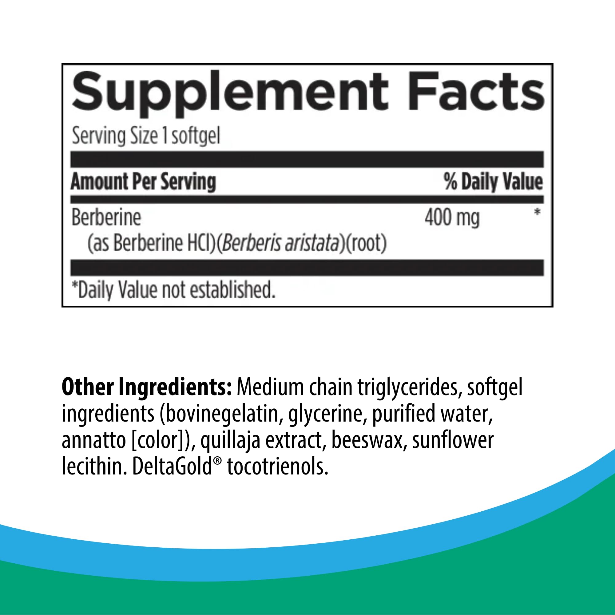 Packaging for Rootcology Berberine 60 softgels