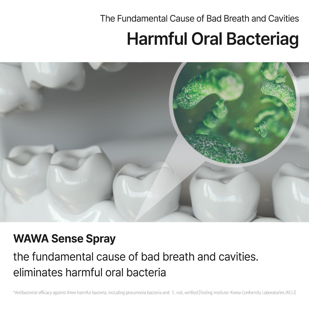 Travel-friendly oral spray in hand