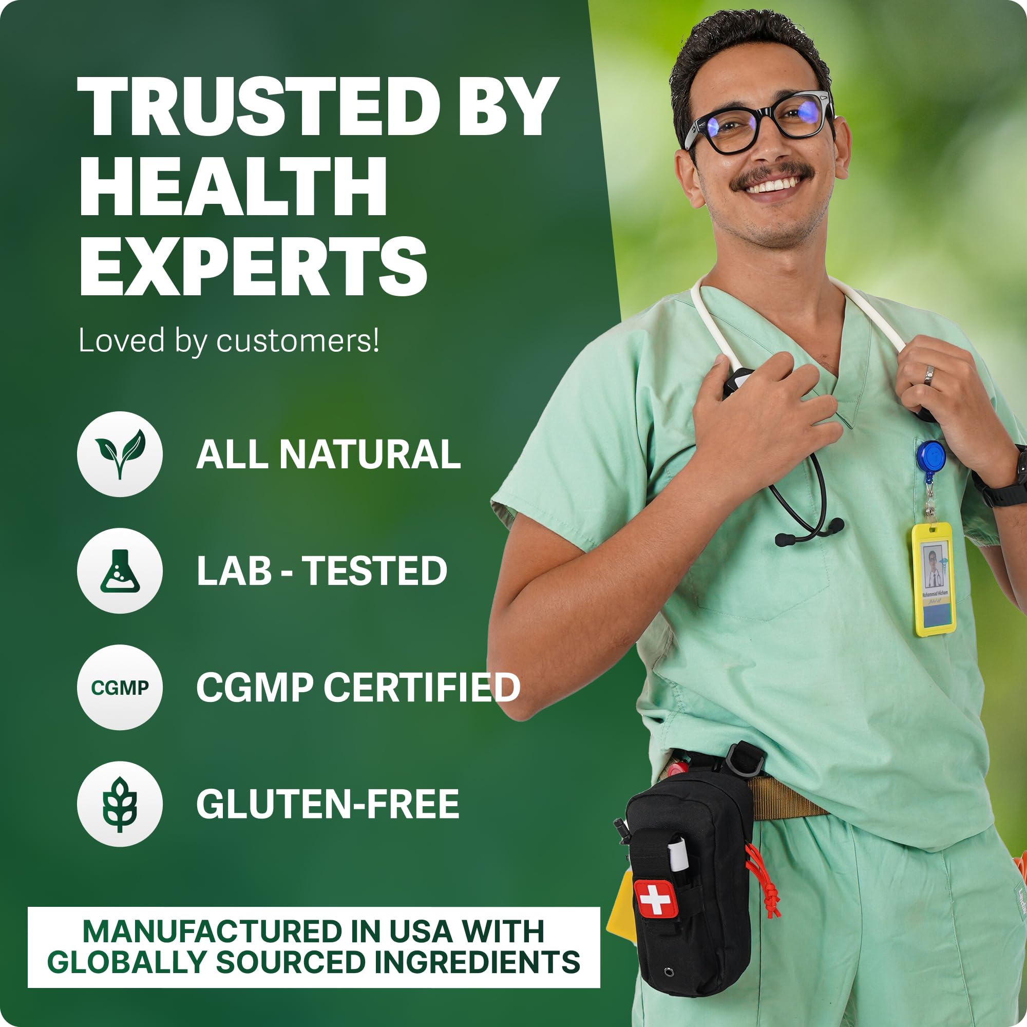 Greens and herbs featured in Rosabella's formula