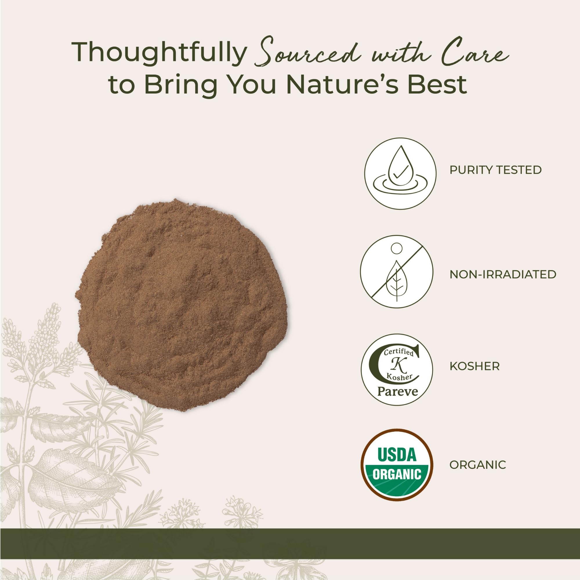Rosehips powder used to brew tea