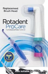 Rotadent ProCare Hollow-Tip Replacement Brush Head - angled side view
