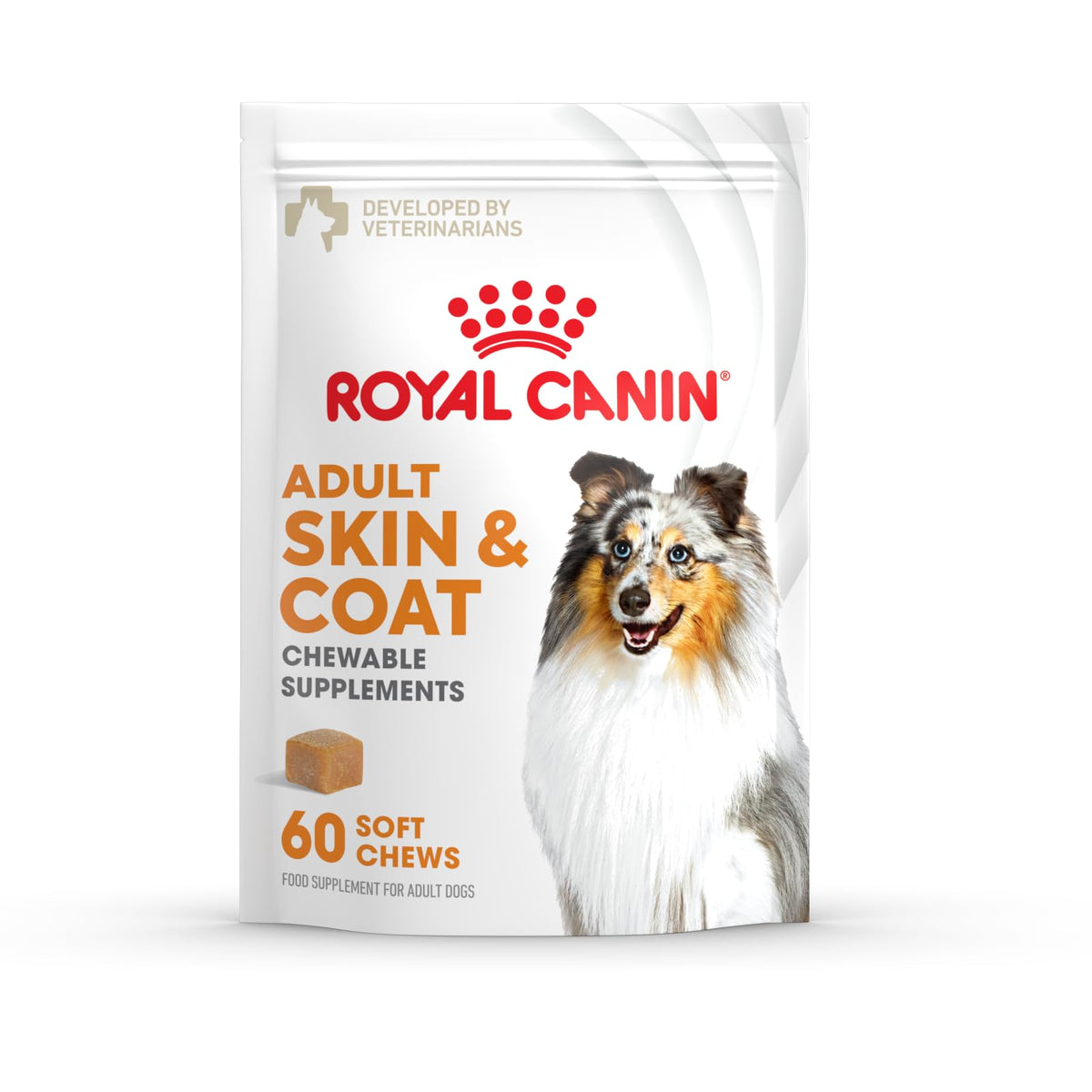 Royal Canin Skin & Coat Soft Chews for adult dogs, 60-count package