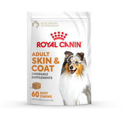 Royal Canin Skin & Coat Soft Chews for adult dogs, 60-count package