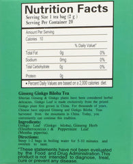 Royal King Ginseng Ginkgo Biloba Extract Oral Liquid bottle back label