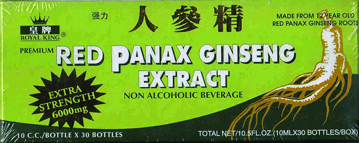 Royal King Red Panax Ginseng Extract 6000mg 10cc bottle image 1