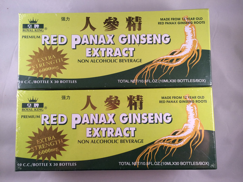 Royal King Red Panax Ginseng Extract packaging - two boxes with 60 bottles