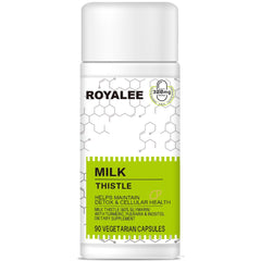Royalee Milk Thistle 300mg bottle labeled Silymarin