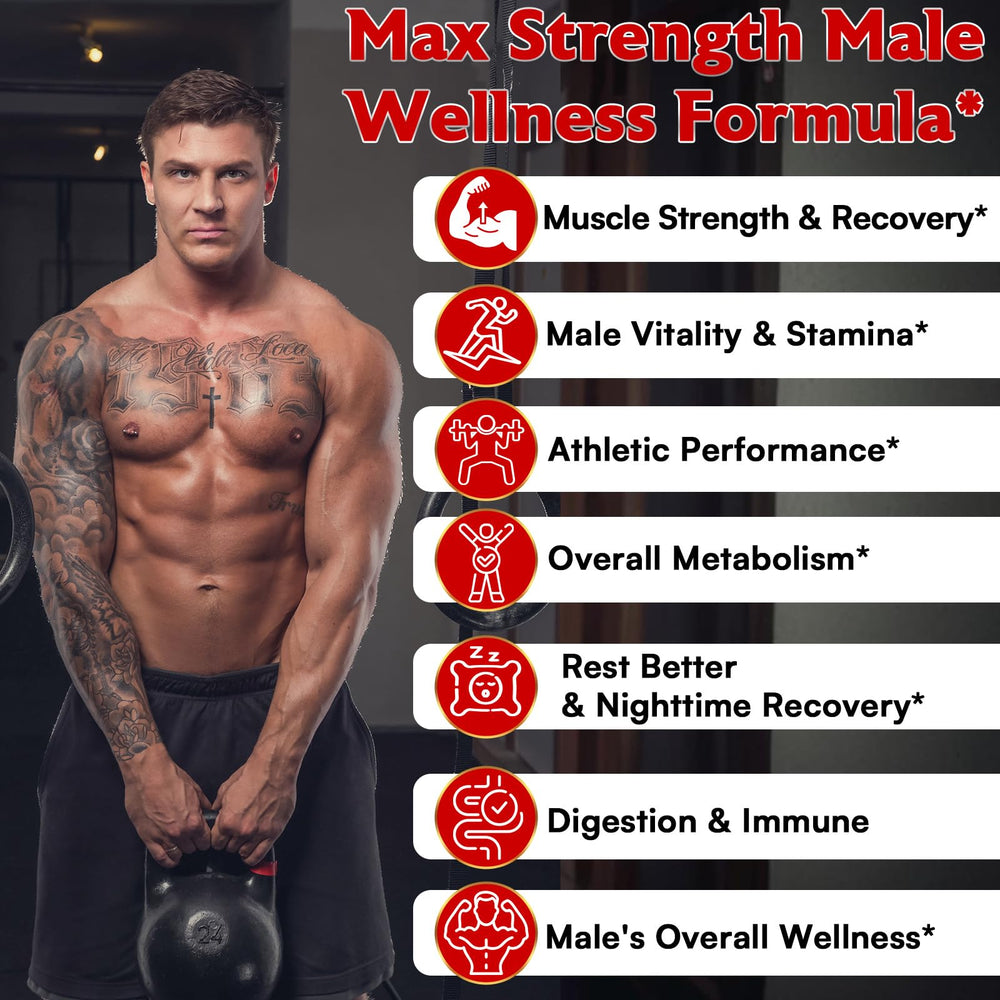 Rsferou ZMAFORCE bottle back shows ingredients and dosage guidance