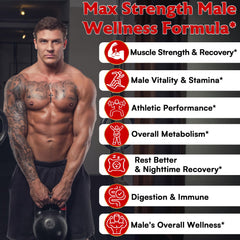 Rsferou ZMAFORCE bottle back shows ingredients and dosage guidance