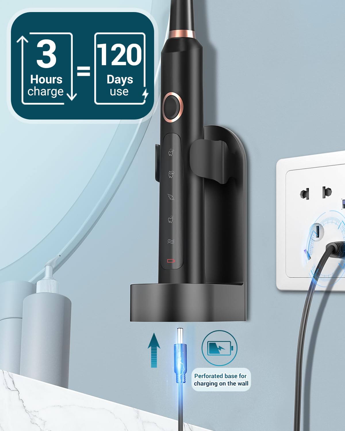 Long battery life up to 120 days on a single charge