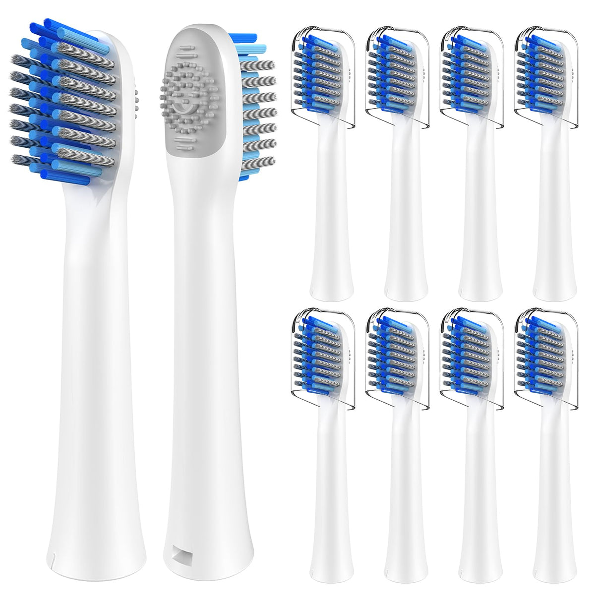 Replacement brush heads for Rtauys M5 Sonic Electric Toothbrush – white, 10-count