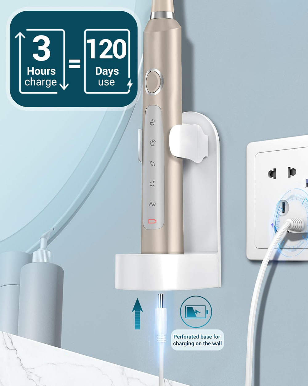 Long-lasting battery life up to 120 days per charge