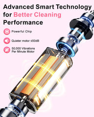 Close-up of Rtauys R6 brush head attached to handle