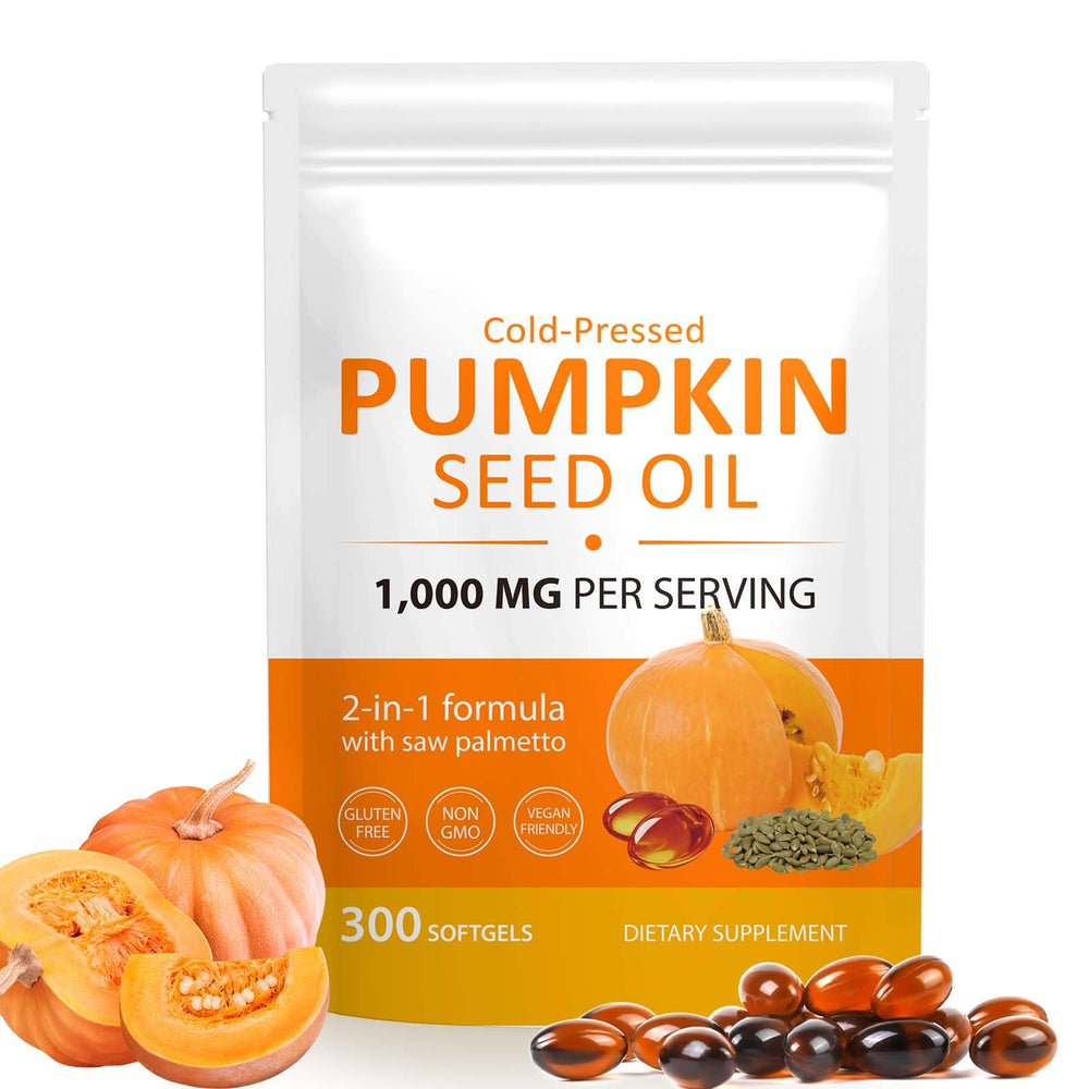 Ruduwu Pumpkin Seed Oil Capsules bottle with 300 softgels