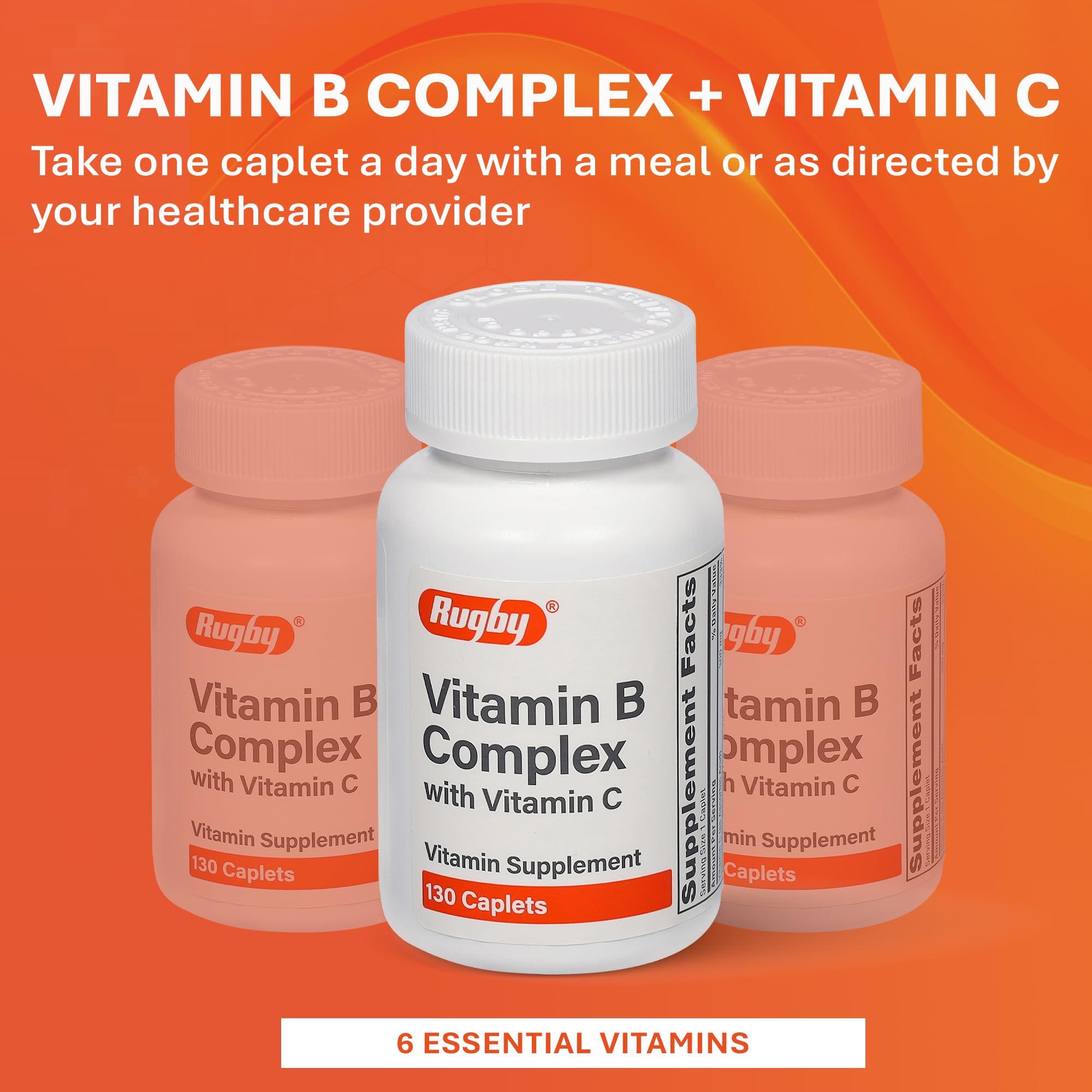 Nutritional ingredients list featuring B vitamins and vitamin C