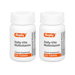 Rugby Daily-Vite multivitamin bottle – front view
