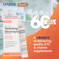 Lemon-Lime flavor electrolyte powder sticks in a clear packet