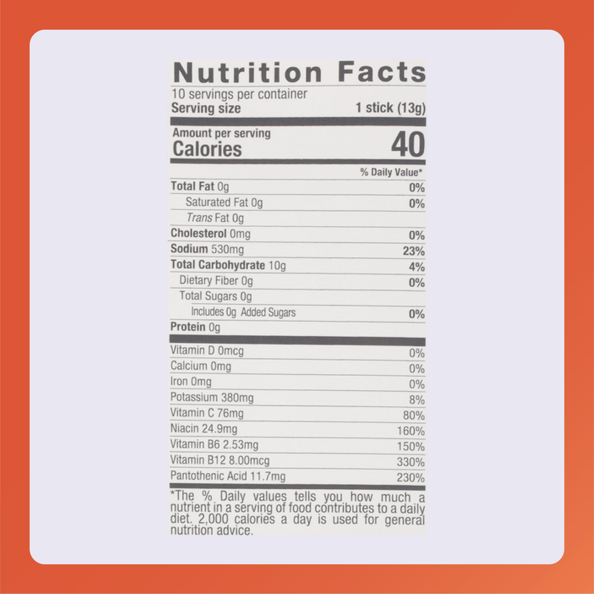 Nutrition benefits: 5 vitamins in Rugby electrolyte powder