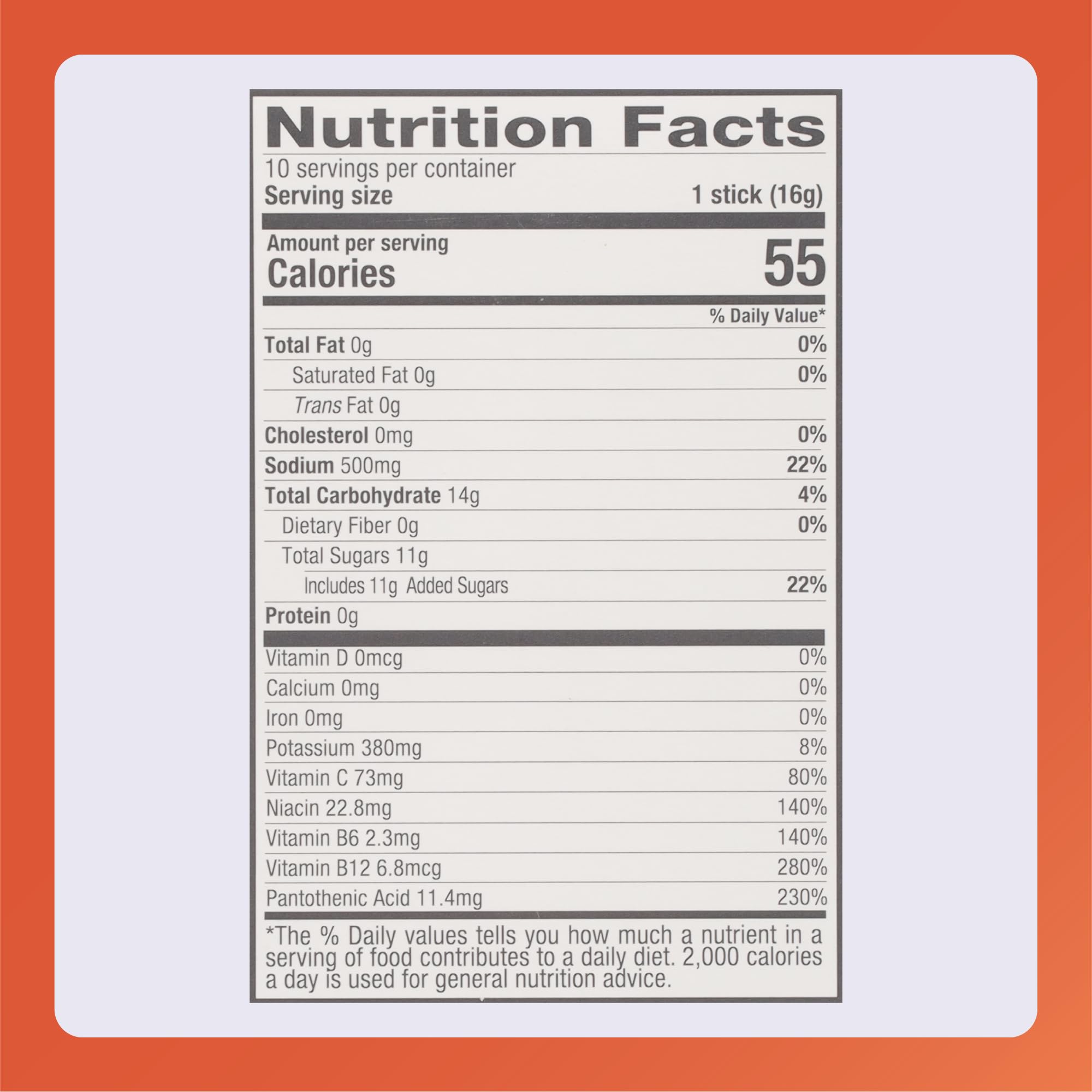 Lemon-Lime flavor powder packets ready to mix