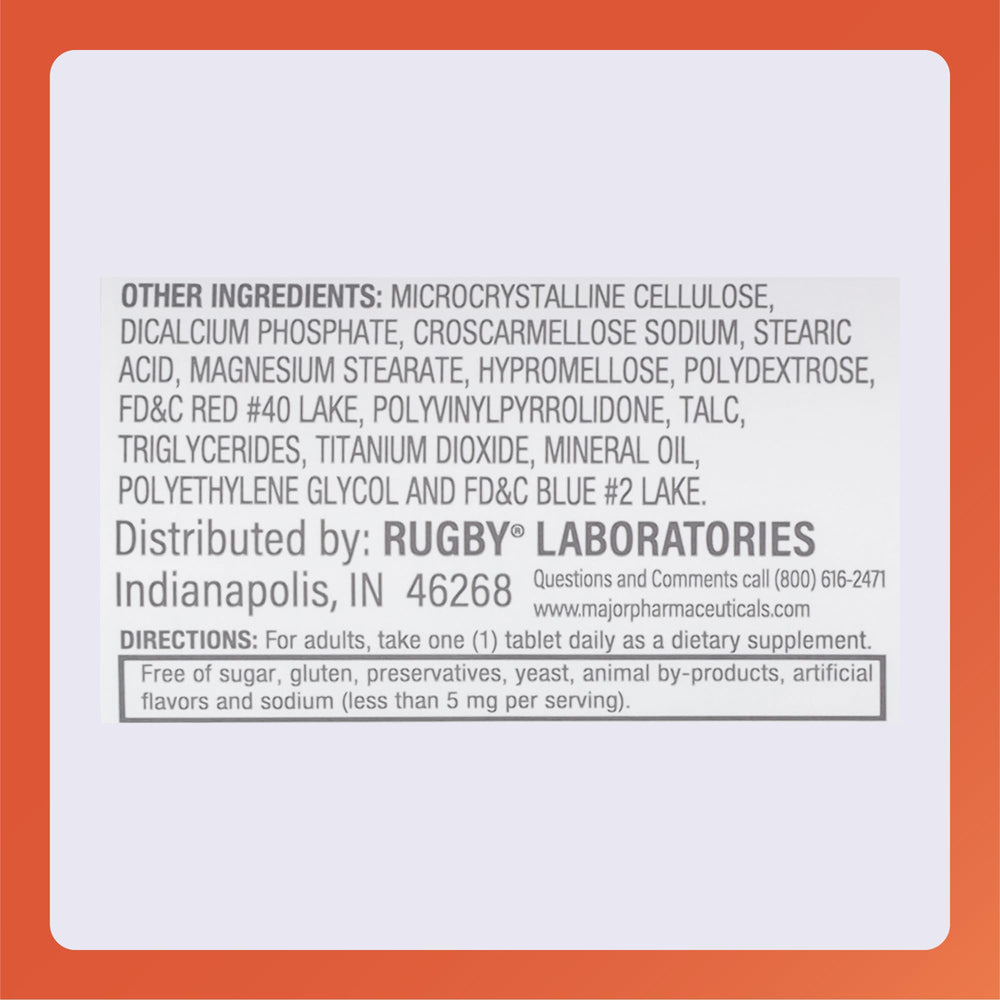 Dosage instruction: take 1 tablet daily for adults