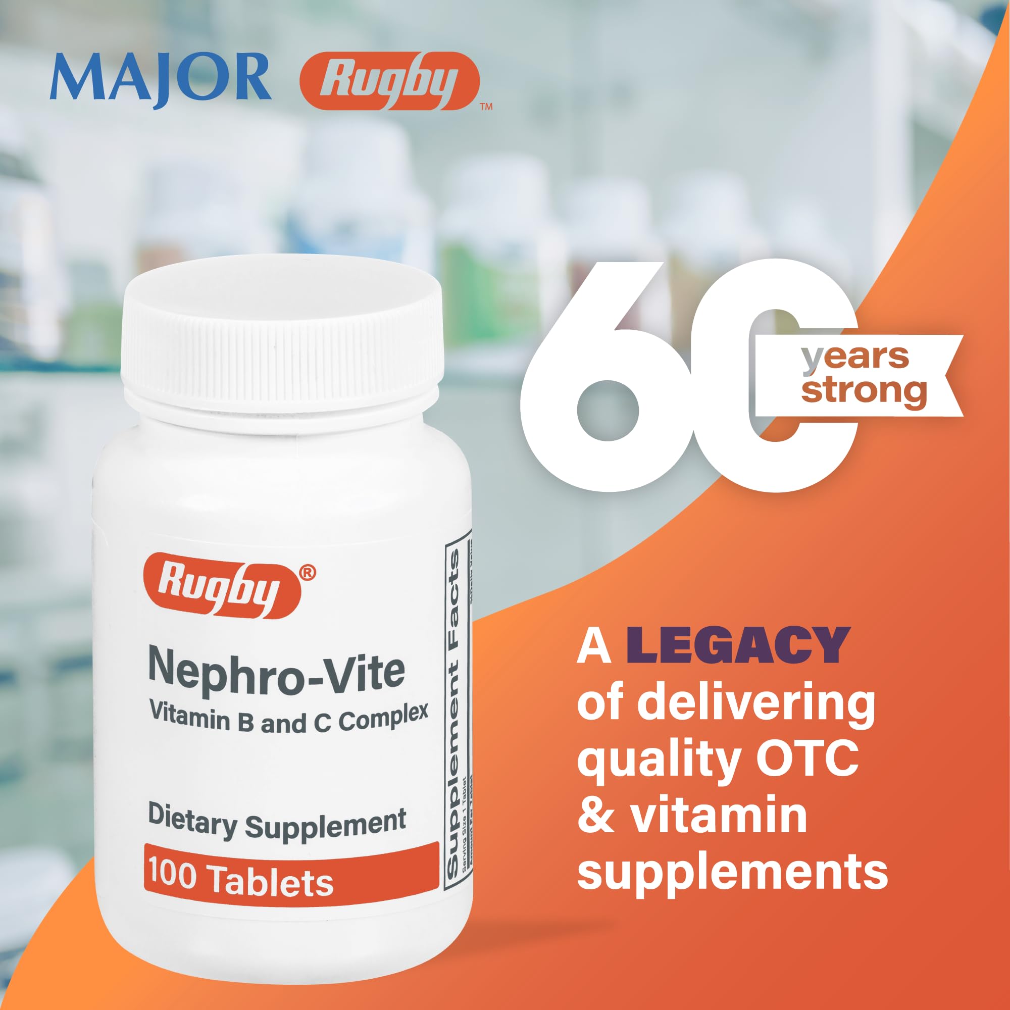 Recommended daily use: one Nephro-Vite tablet per day