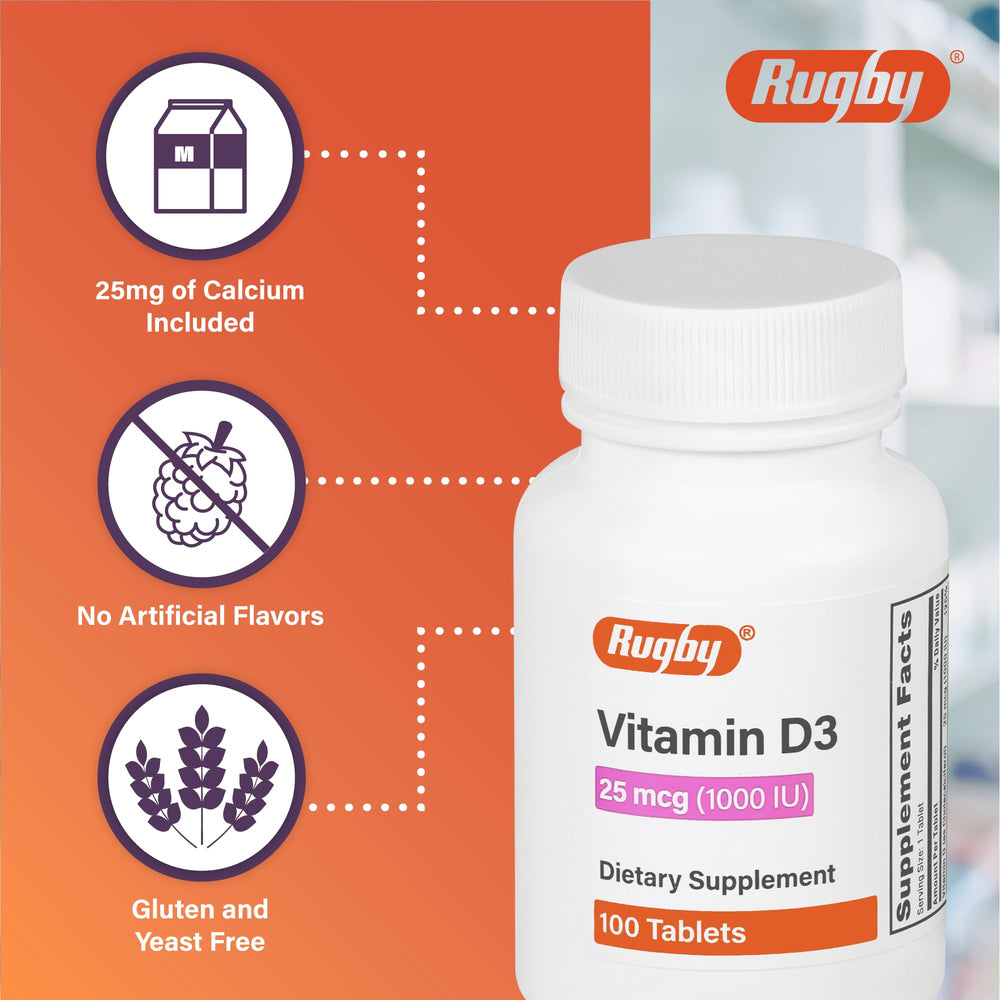 Supplement ingredients showing vitamin D3 and calcium carbonate