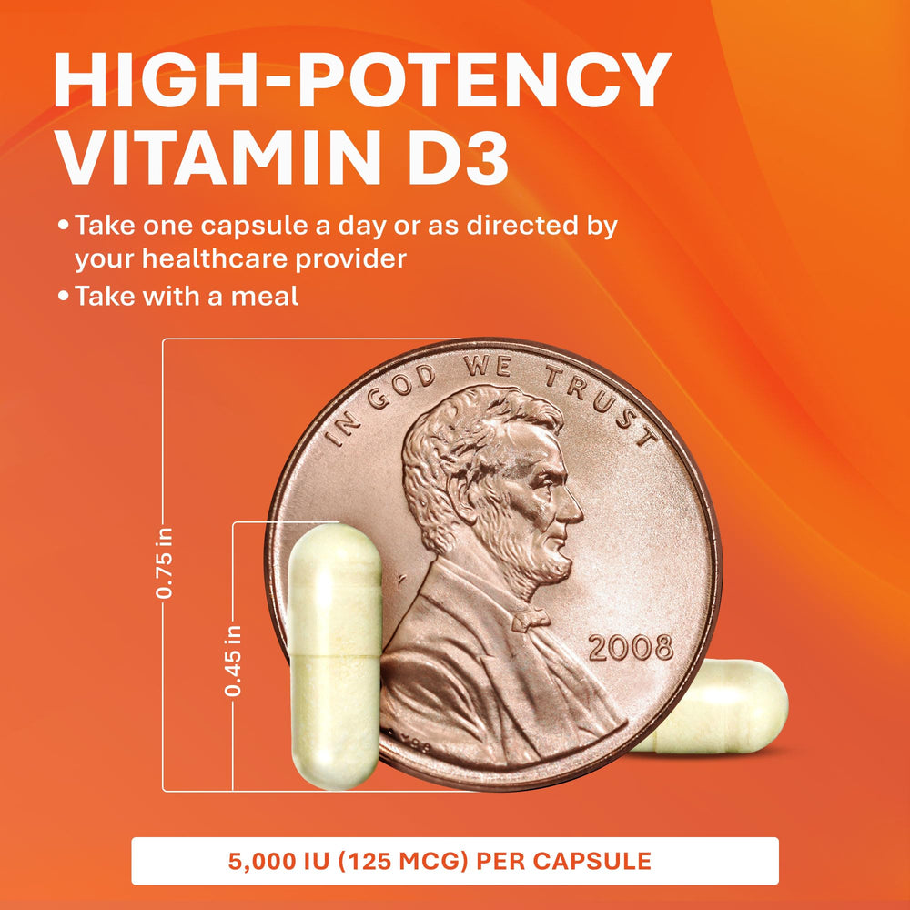 Vitamin D3 capsules inside Rugby bottle