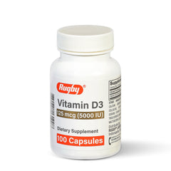 Rugby Vitamin D3 5,000 IU bottle main product image