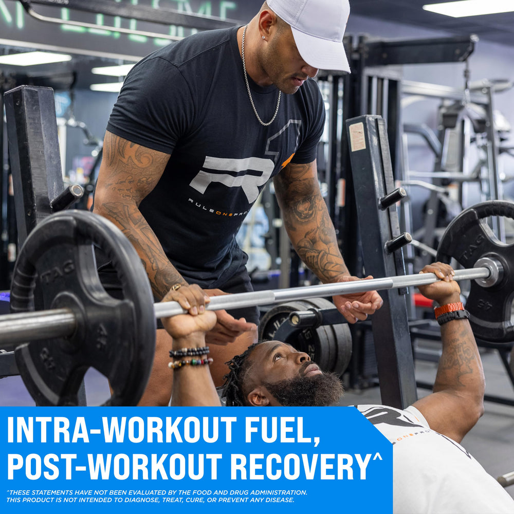 Rule 1 Active BCAA ingredients label highlighting BCAAs, L-Glutamine, and Citrulline