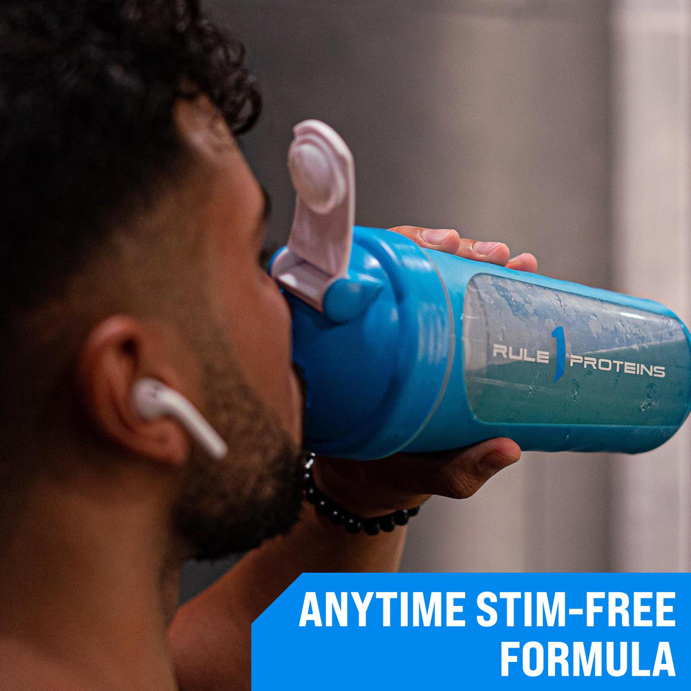 Serving scoop with Rule 1 Active BCAA mixed in water