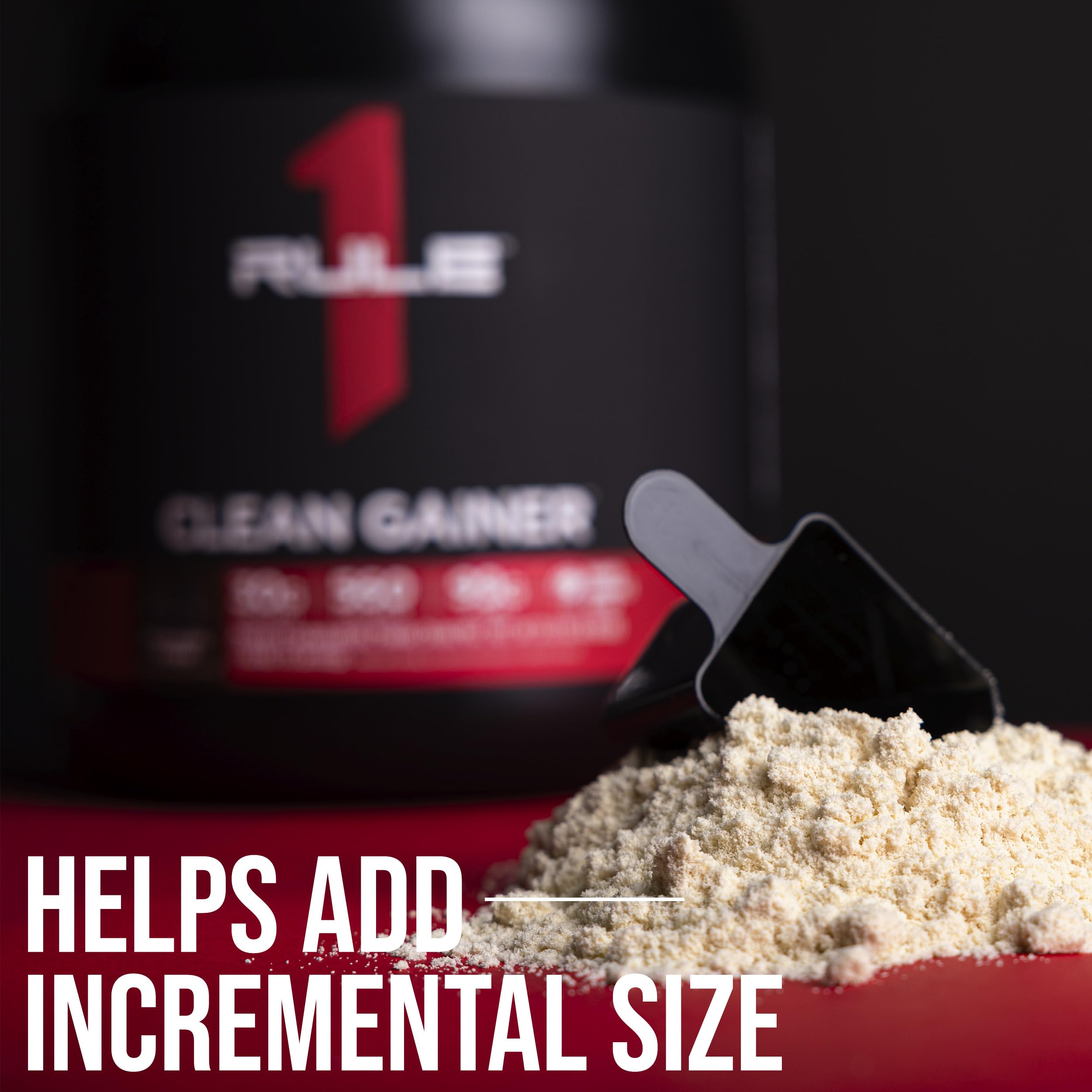 Rule 1 Clean Gainer cookies creme flavor close-up with creamy texture