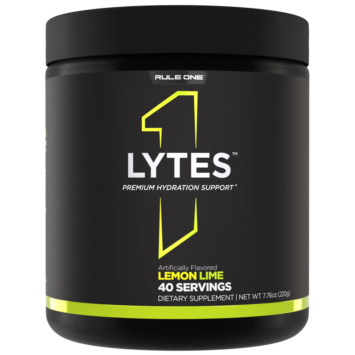 Rule 1 Lytes bottle pour demonstrates lemon-lime hydration.