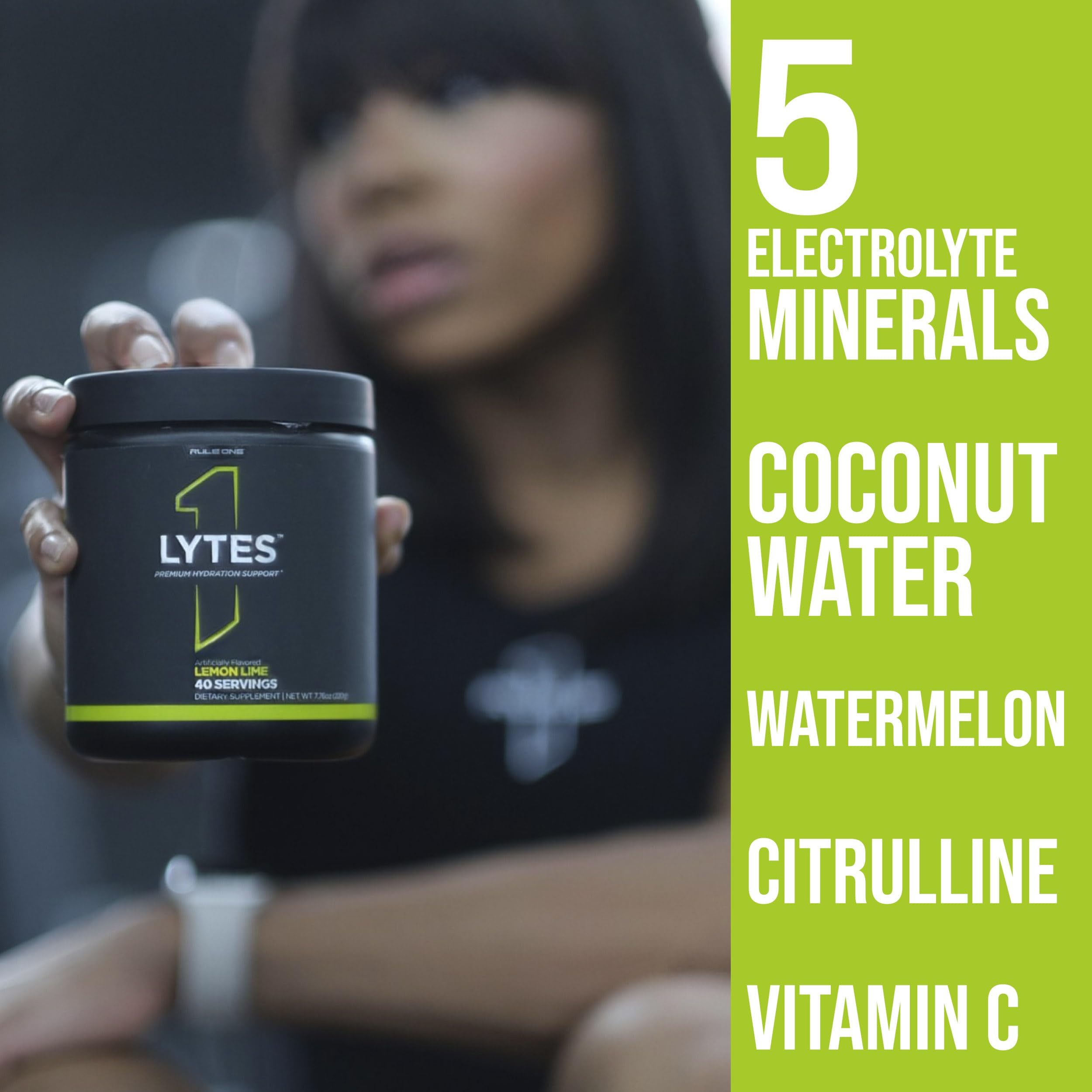 Rule 1 Lytes watermelon powder bag conveys refreshing flavor and minerals.