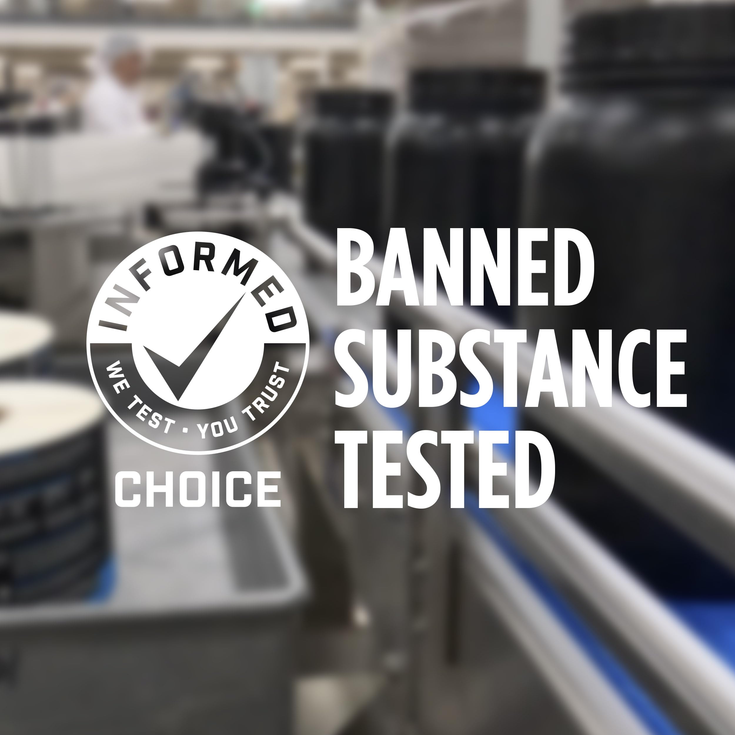 Rule 1 Source 7 protein packaging with Informed Choice badge on label