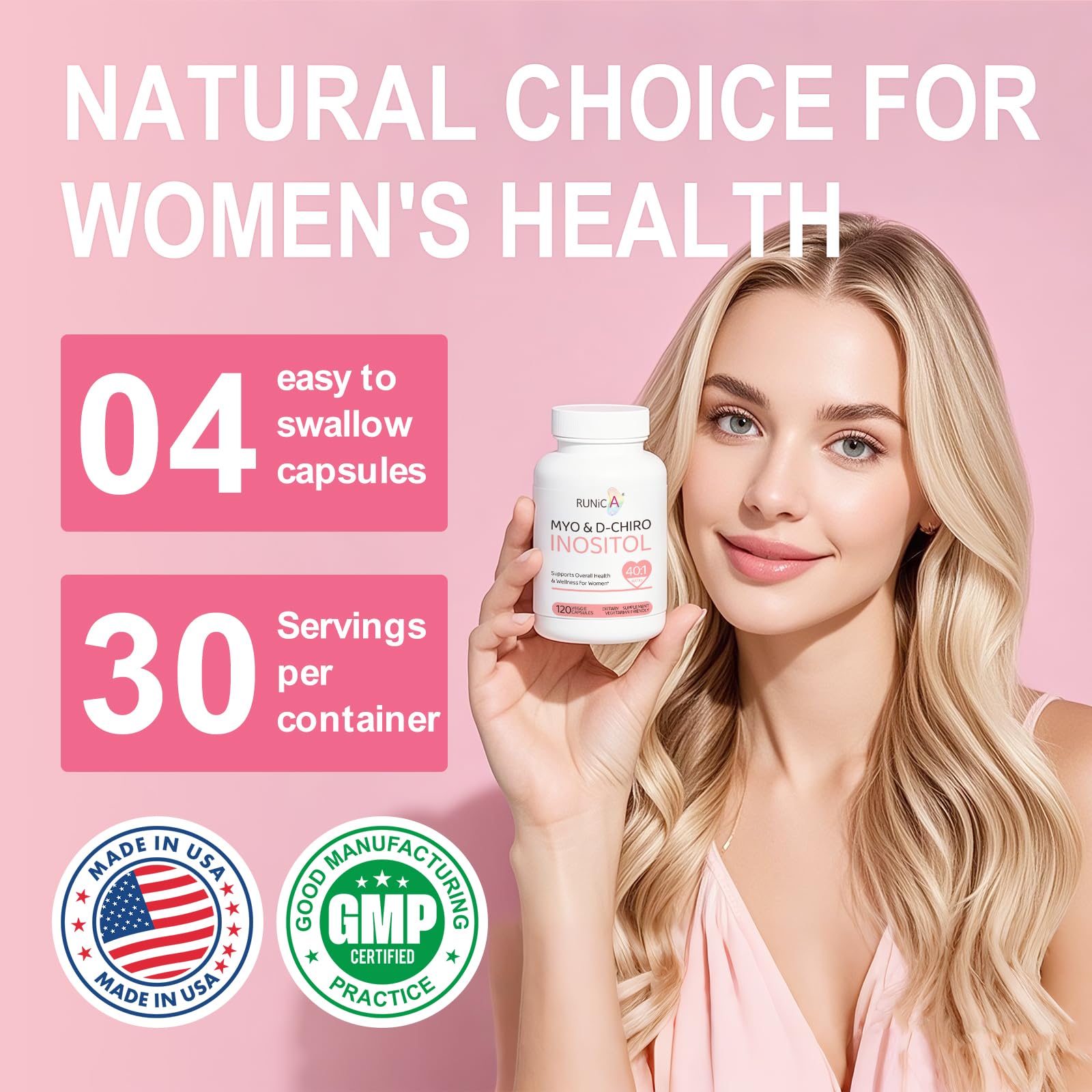 40:1 ratio graphic illustrating Myo-Inositol to D-Chiro Inositol