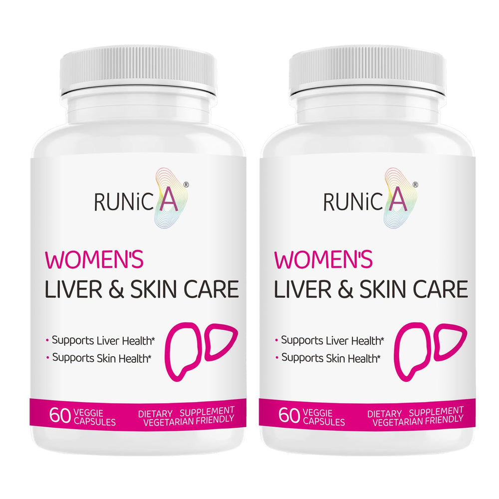 RUNICA front packaging showing supplement bottle and label, clear benefit of product identity