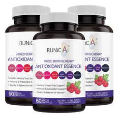 RUNICA front packaging showing 180 vegan capsules, clear product benefits