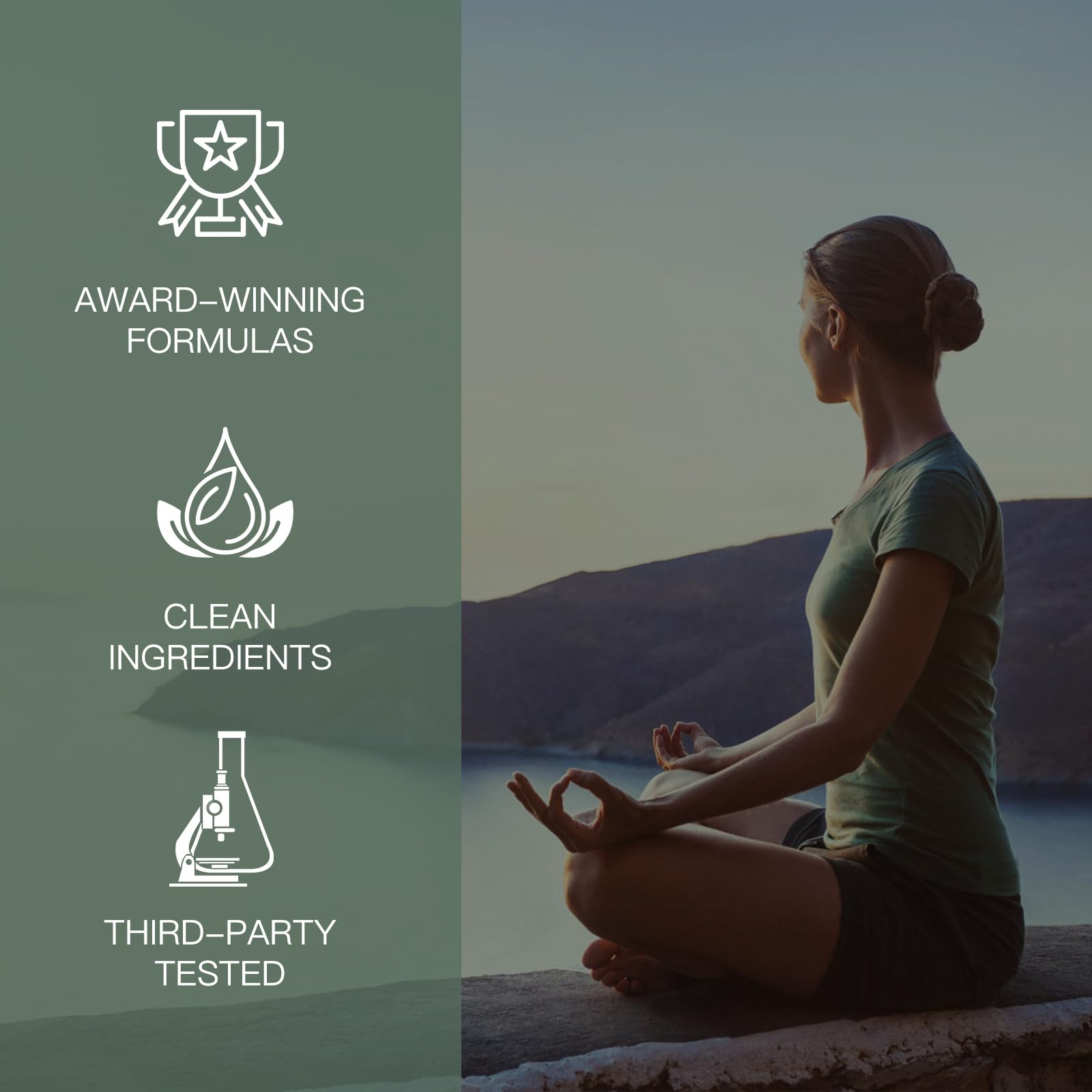 Chlorophyll drops being mixed into a glass of water (mint flavor)