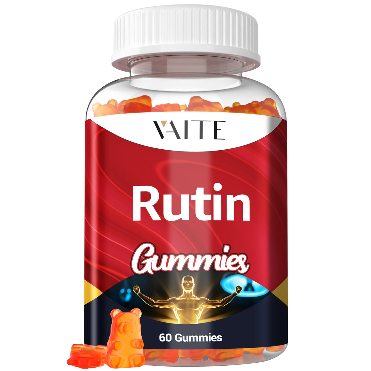 Rutin 500mg gummies with Sophora japonica bioflavonoids for vein health – image 1