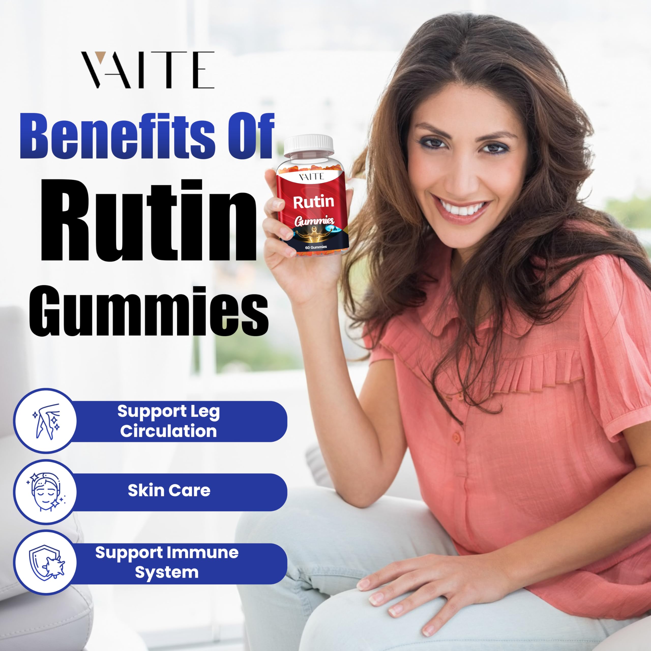 Close-up of rutin 500mg flavonoid complex from Sophora japonica – image 2