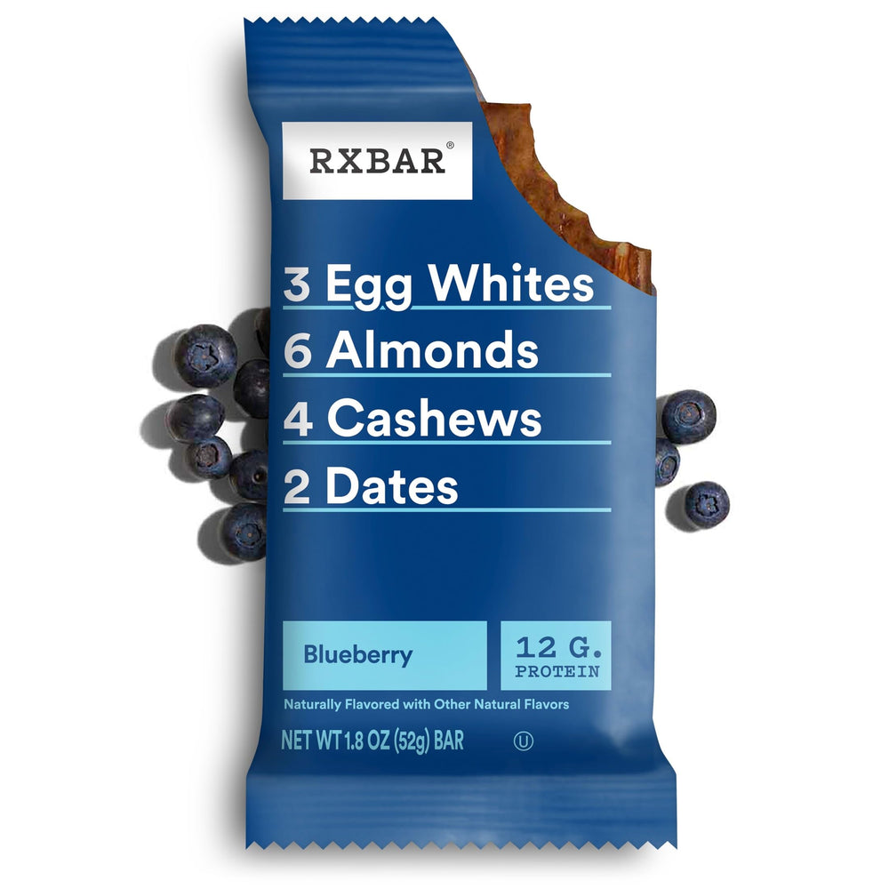 RXBAR logo and packaging on white background