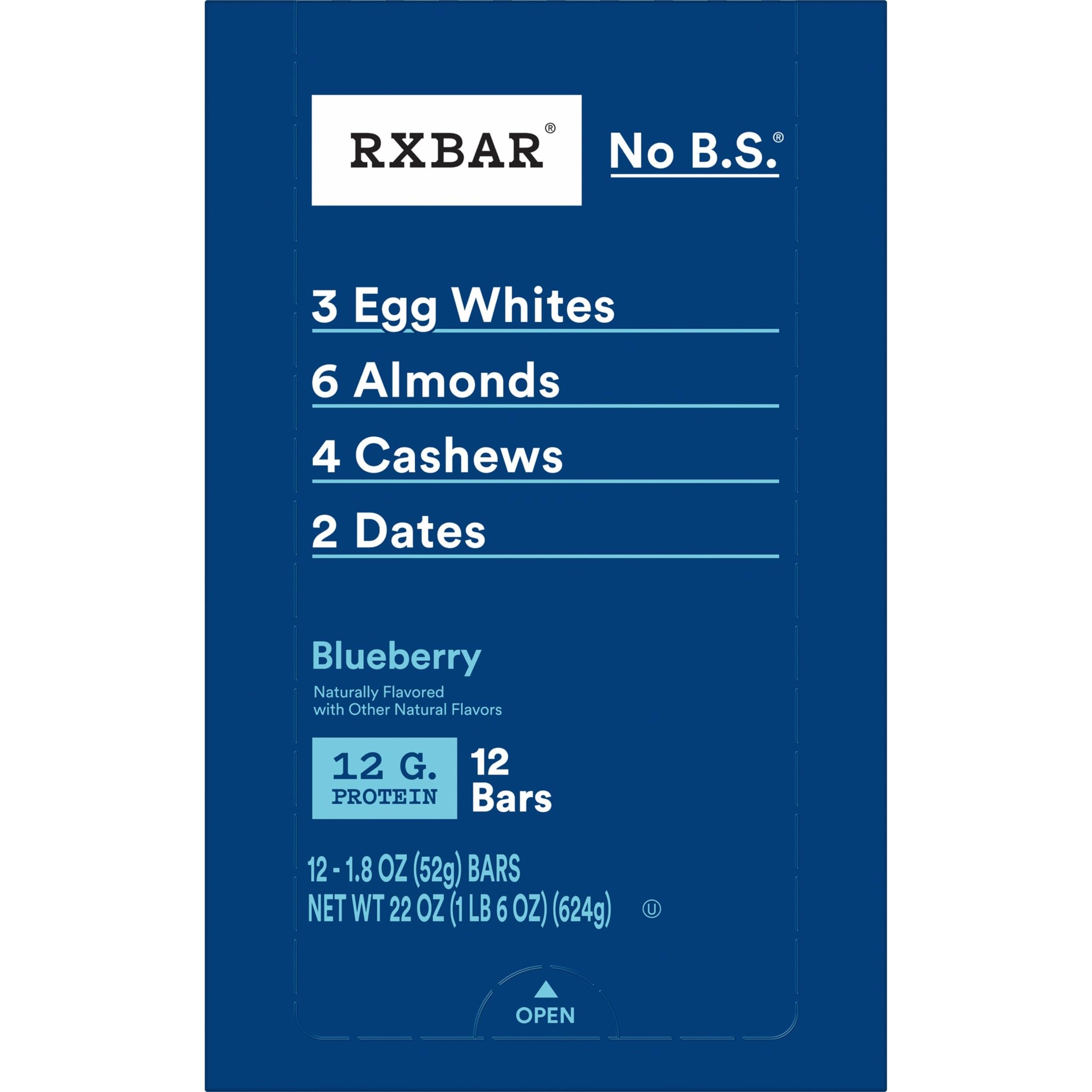 Two RXBAR Blueberry bars side by side