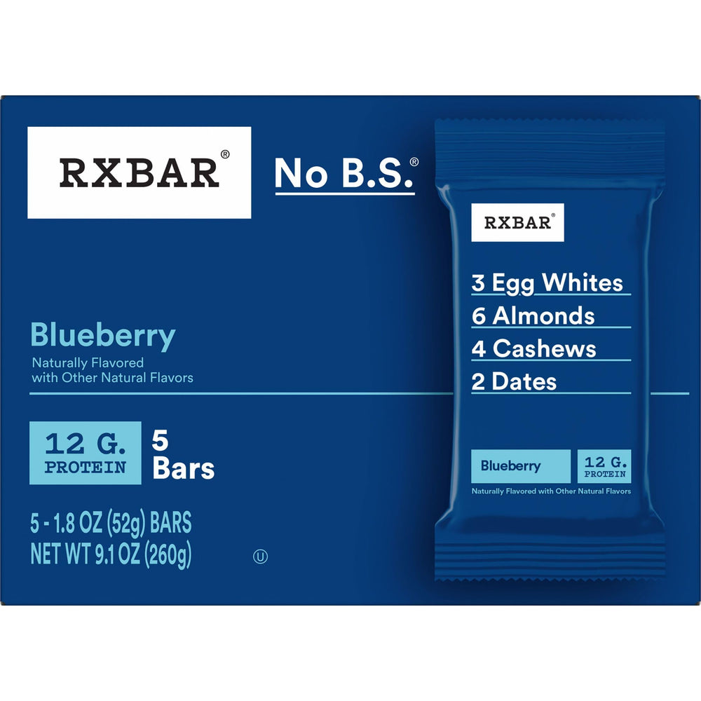 RXBAR Blueberry Bars suitable for breakfast or lunch