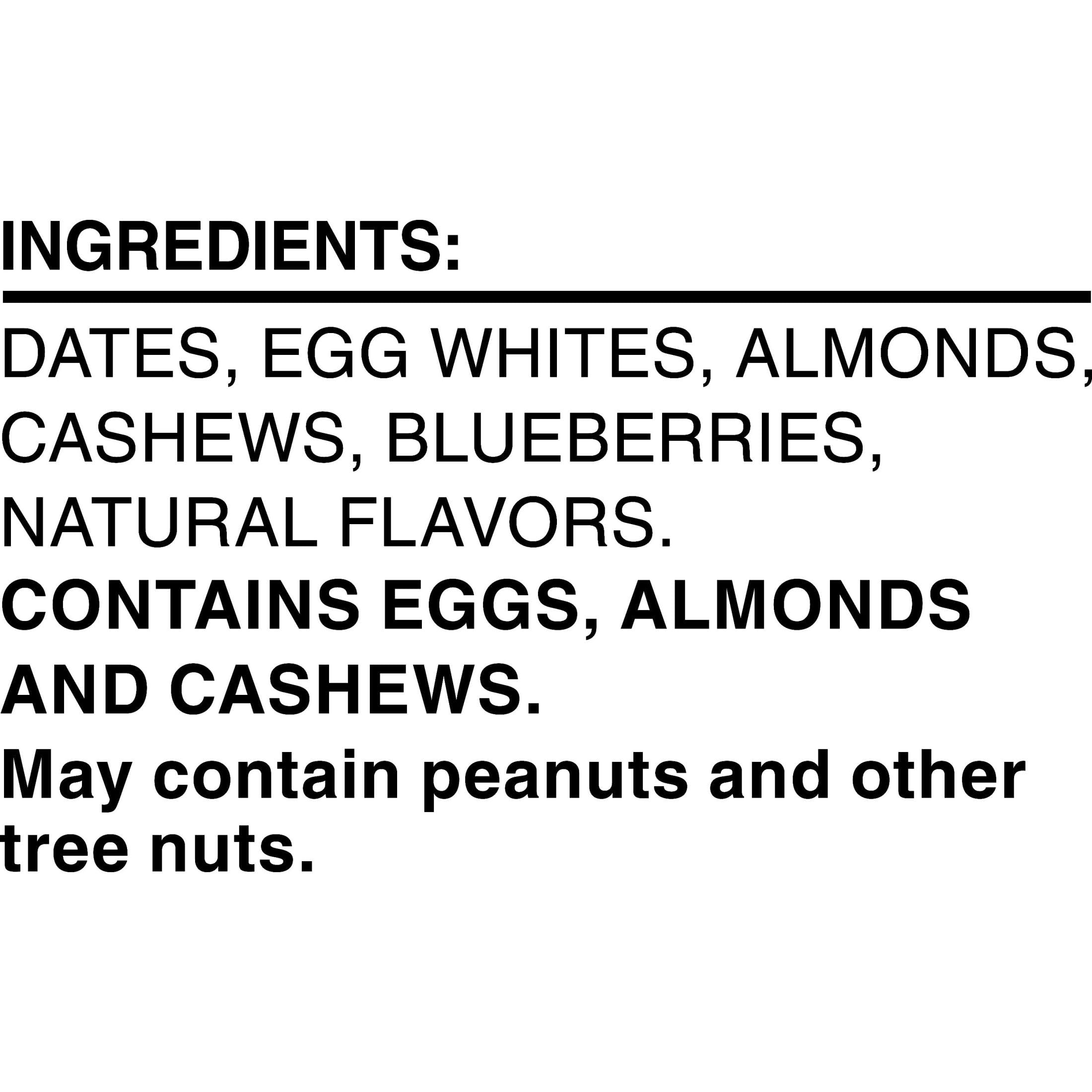 Gluten-free RXBAR Blueberry Bars label