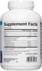 RxOmega-3 Ultra Strength bottle back with supplement facts